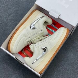 Travis Scott XNike Air Force 1 Low"ravis Scott White" - Image 2