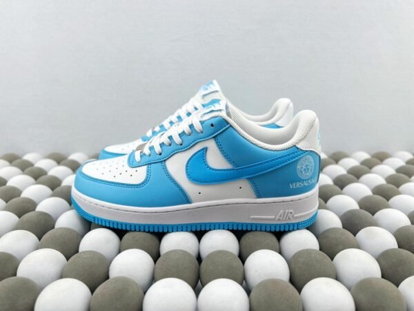 AirForce1Low White and Blue AF1