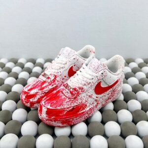 Air Force 1 crime scene white and red AF1 Air Force - Image 9