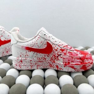 Air Force 1 crime scene white and red AF1 Air Force - Image 5