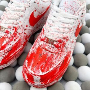 Air Force 1 crime scene white and red AF1 Air Force - Image 3